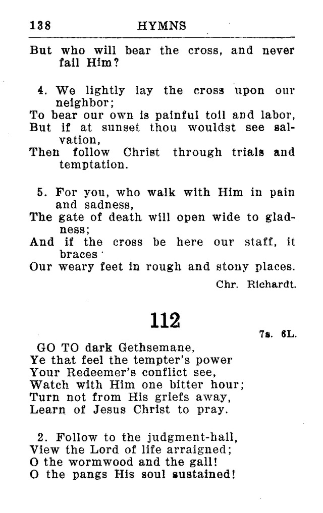 Hymnal for Church and Home (2nd ed.) page 138