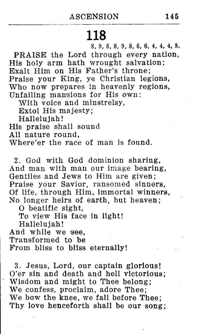 Hymnal for Church and Home (2nd ed.) page 145