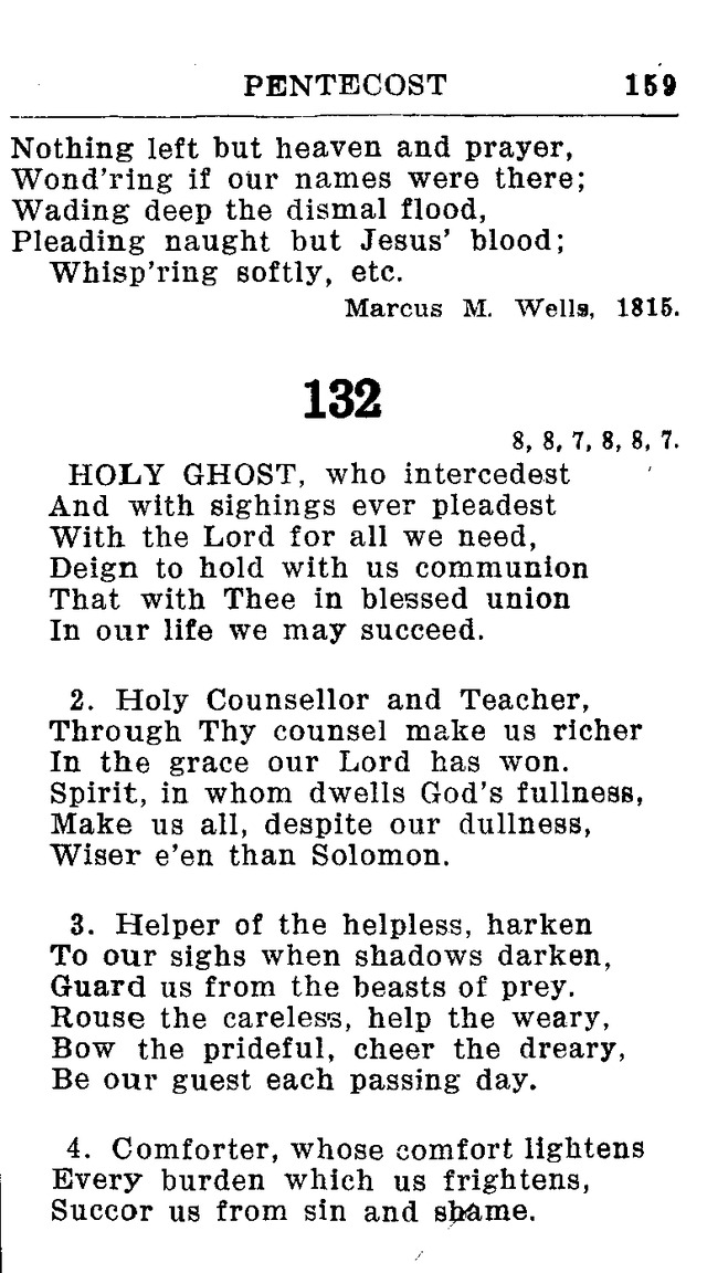 Hymnal for Church and Home (2nd ed.) page 159