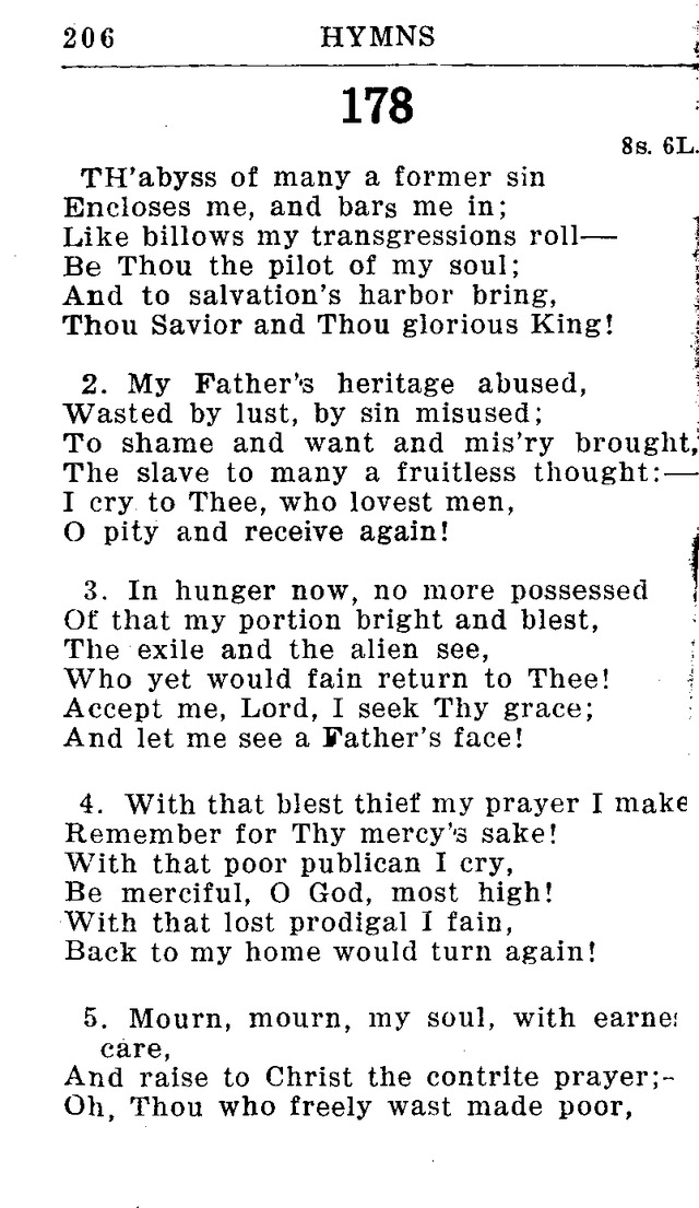 Hymnal for Church and Home (2nd ed.) page 206