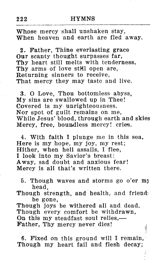 Hymnal for Church and Home (2nd ed.) page 222