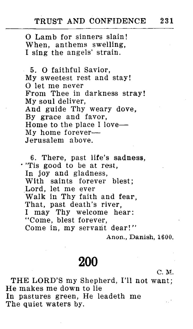 Hymnal for Church and Home (2nd ed.) page 231