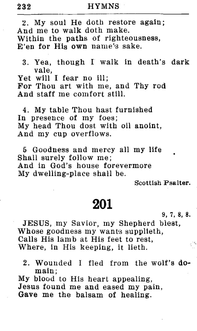 Hymnal for Church and Home (2nd ed.) page 232
