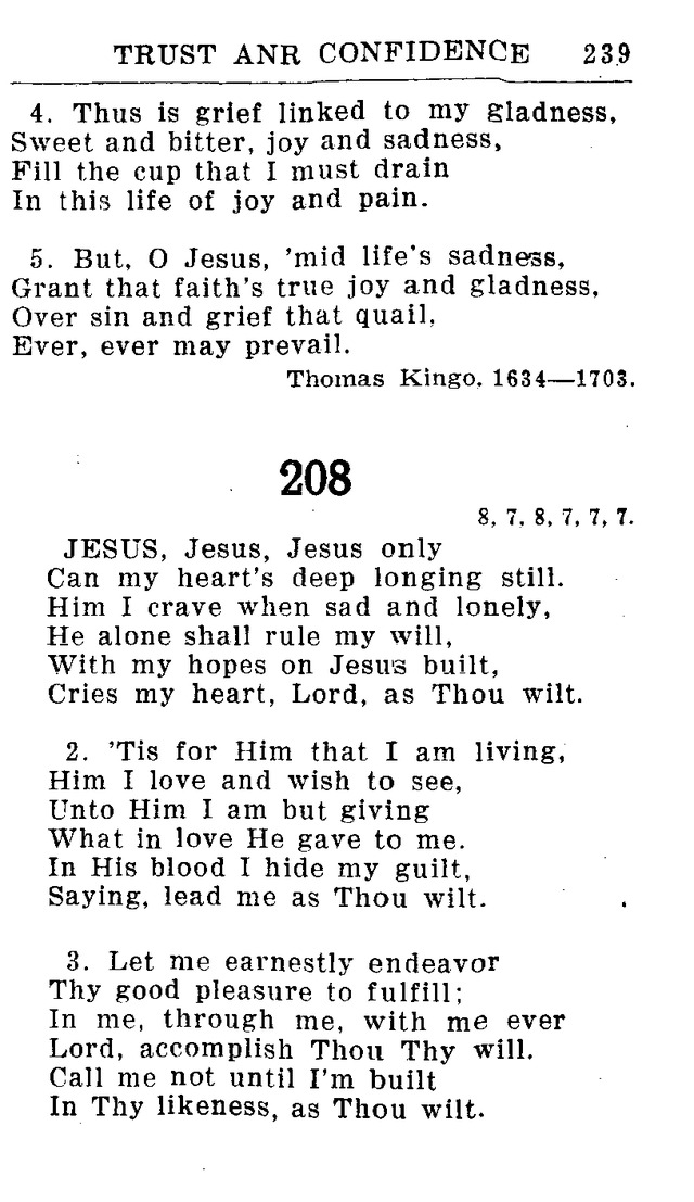 Hymnal for Church and Home (2nd ed.) page 239