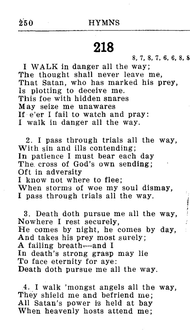 Hymnal for Church and Home (2nd ed.) page 250