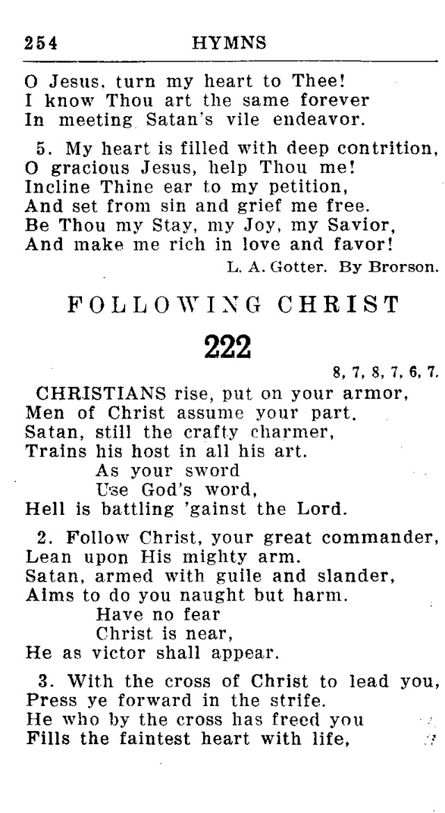 Hymnal for Church and Home (2nd ed.) page 254