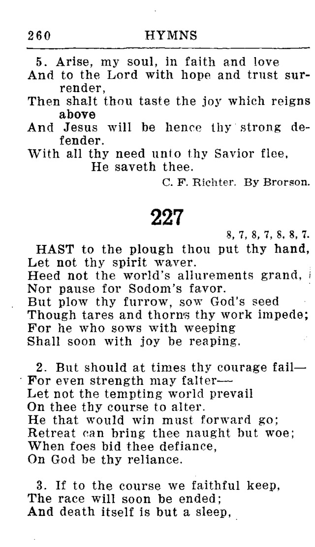 Hymnal for Church and Home (2nd ed.) page 260