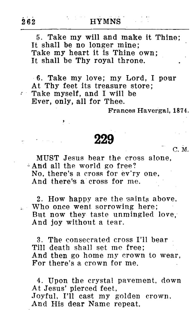 Hymnal for Church and Home (2nd ed.) page 262