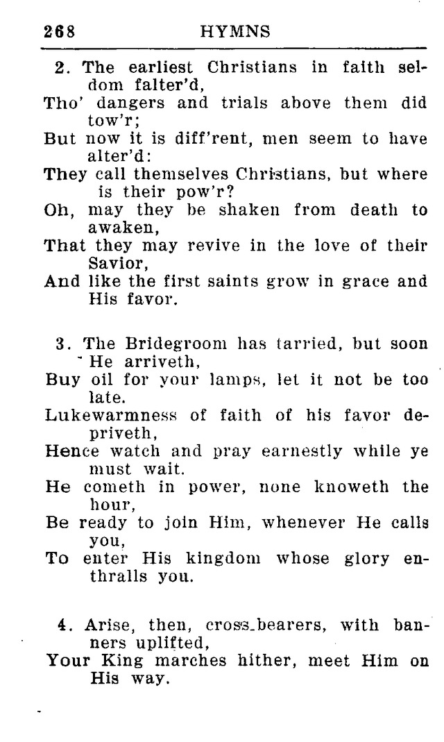 Hymnal for Church and Home (2nd ed.) page 268
