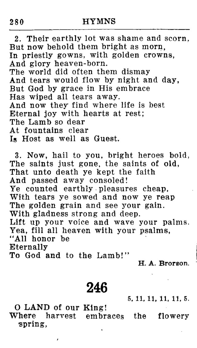 Hymnal for Church and Home (2nd ed.) page 280