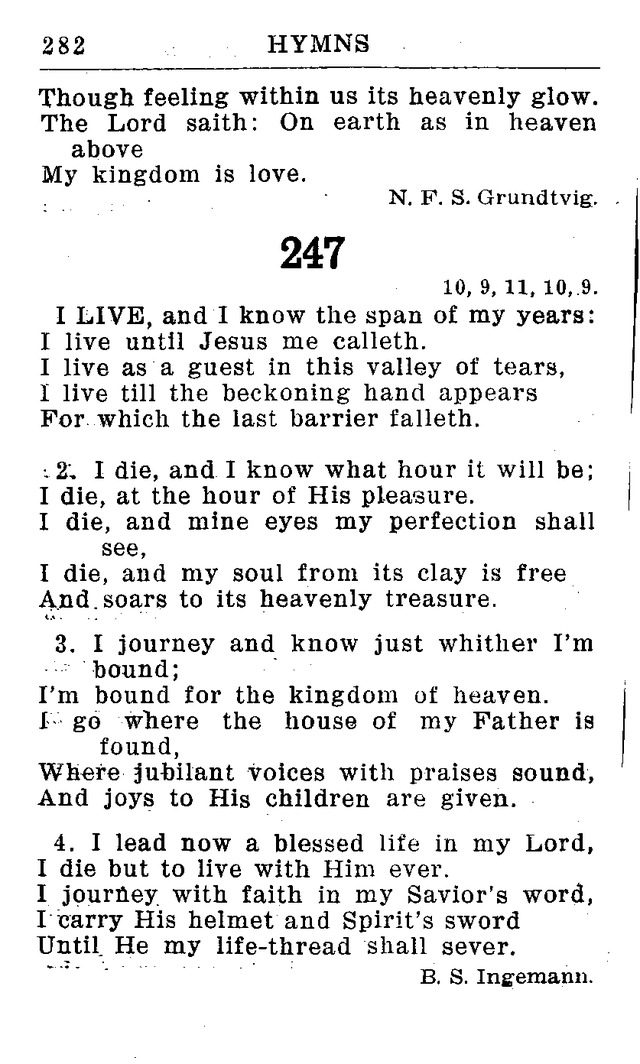 Hymnal for Church and Home (2nd ed.) page 282