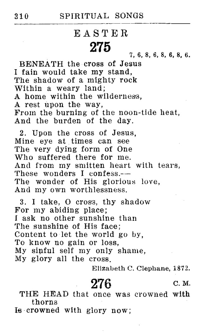 Hymnal for Church and Home (2nd ed.) page 310