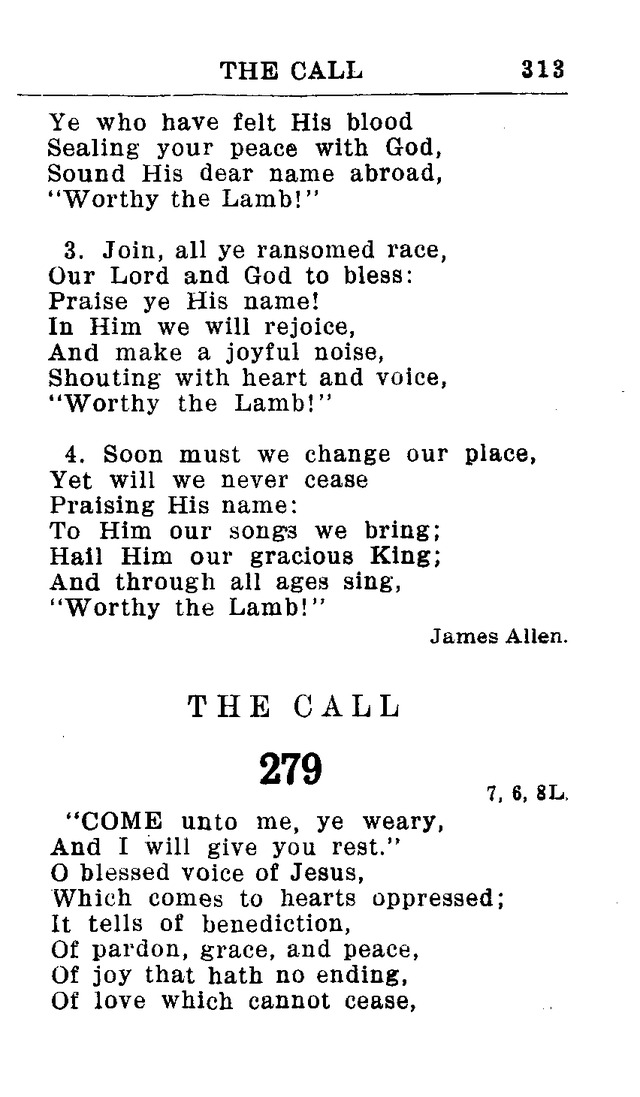 Hymnal for Church and Home (2nd ed.) page 313
