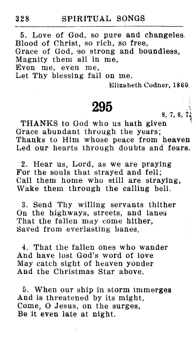 Hymnal for Church and Home (2nd ed.) page 328