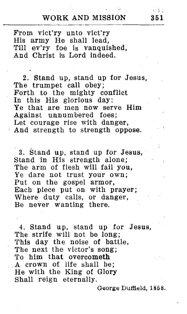 Hymnal for Church and Home (2nd ed.) page 351