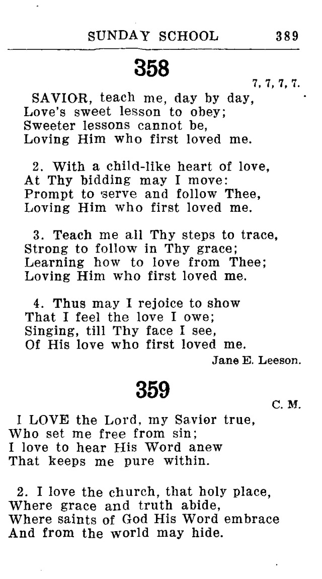 Hymnal for Church and Home (2nd ed.) page 389