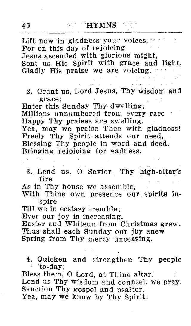 Hymnal for Church and Home (2nd ed.) page 40
