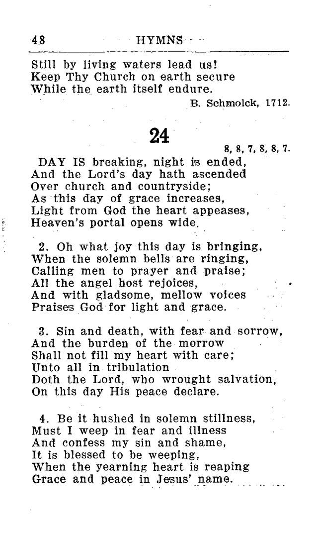 Hymnal for Church and Home (2nd ed.) page 48