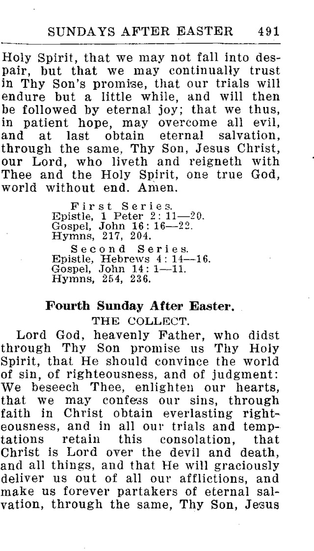 Hymnal for Church and Home (2nd ed.) page 491