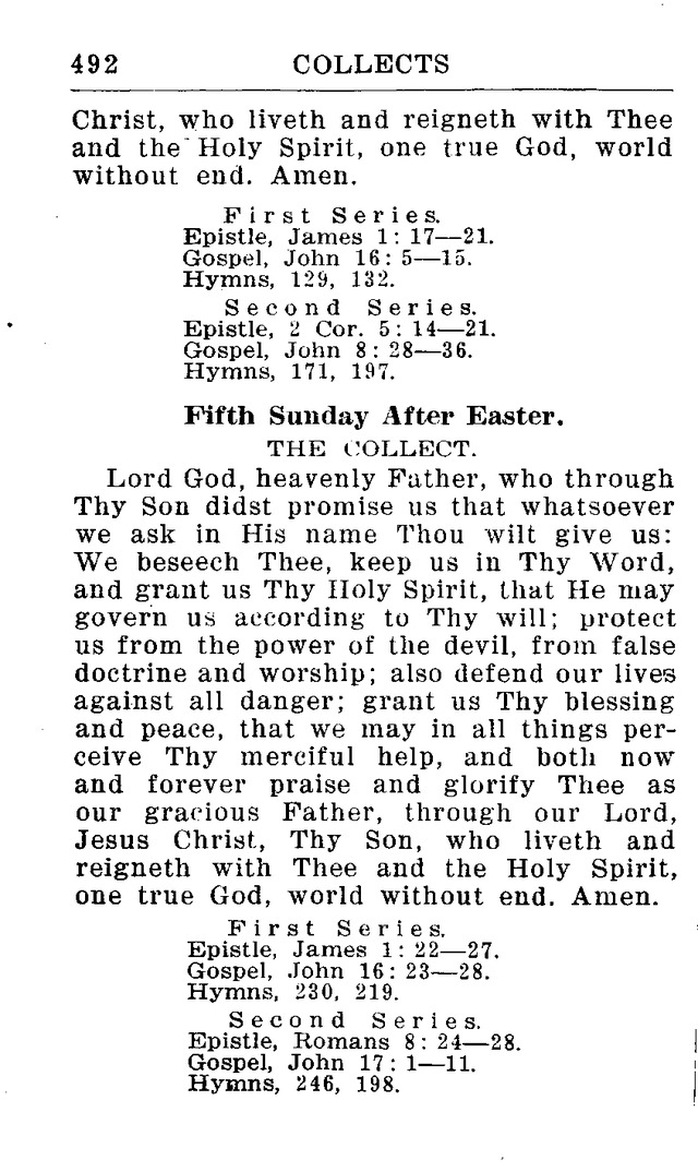 Hymnal for Church and Home (2nd ed.) page 492