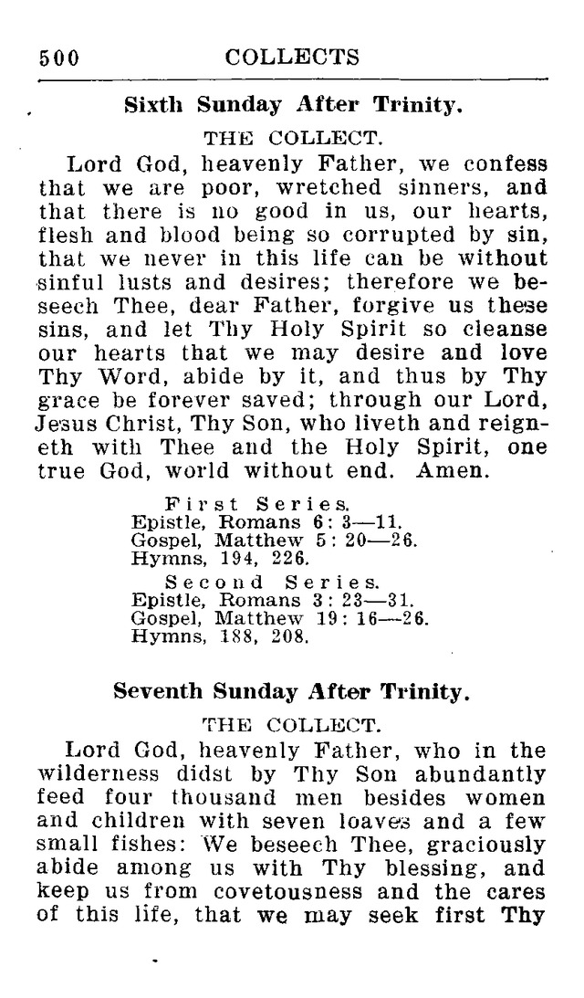 Hymnal for Church and Home (2nd ed.) page 500