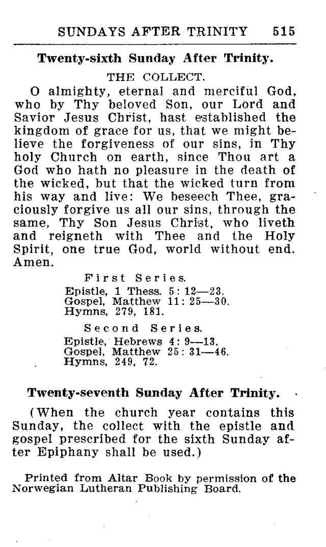 Hymnal for Church and Home (2nd ed.) page 515