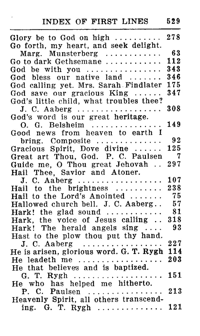 Hymnal for Church and Home (2nd ed.) page 529