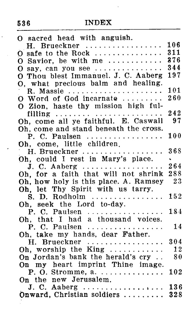 Hymnal for Church and Home (2nd ed.) page 536