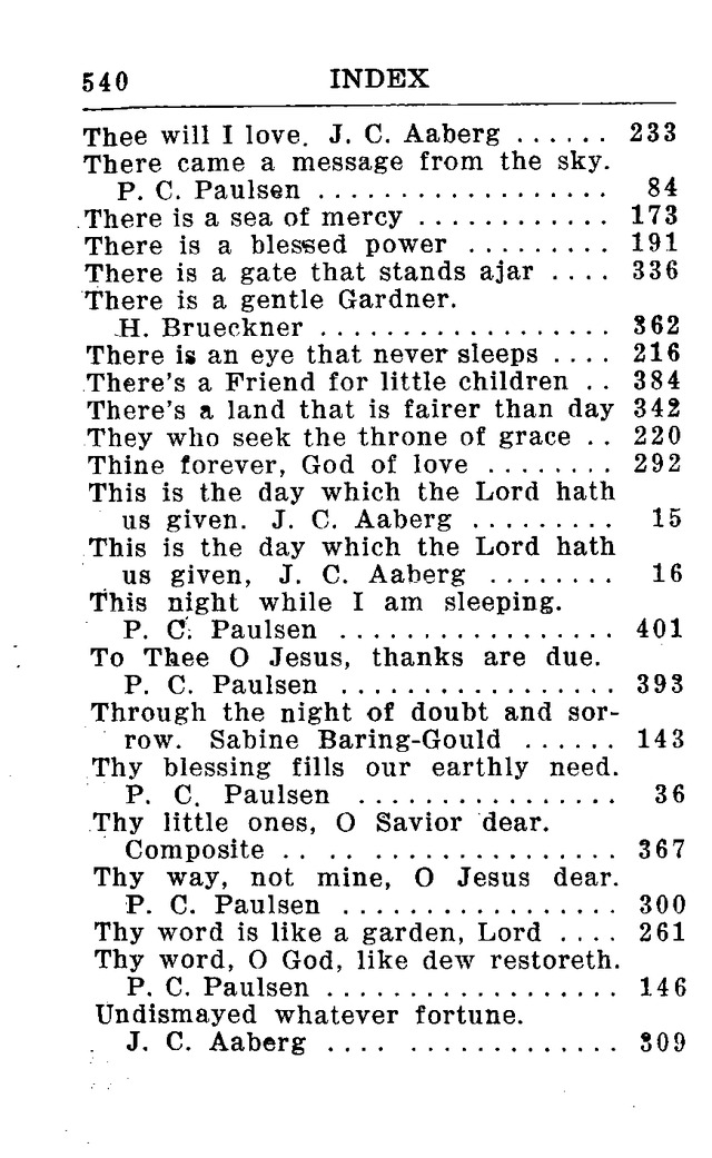 Hymnal for Church and Home (2nd ed.) page 540