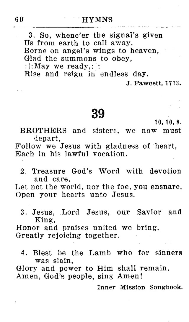 Hymnal for Church and Home (2nd ed.) page 60