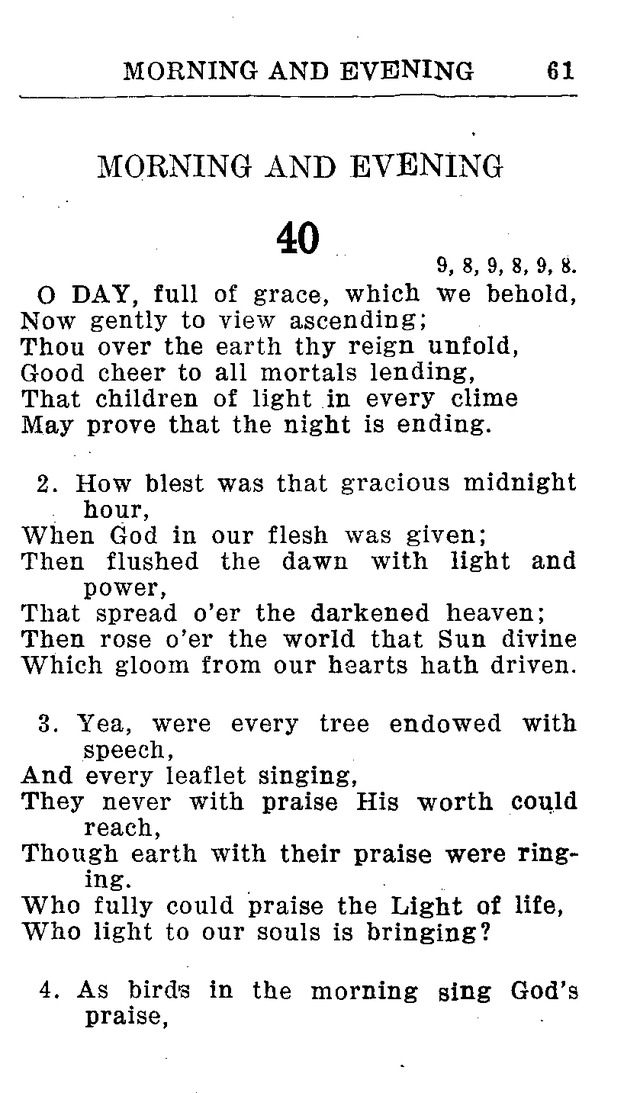 Hymnal for Church and Home (2nd ed.) page 61