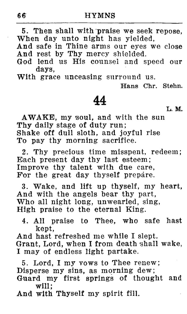 Hymnal for Church and Home (2nd ed.) page 66