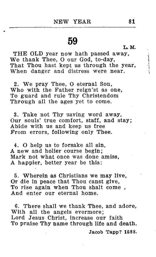 Hymnal for Church and Home (2nd ed.) page 81