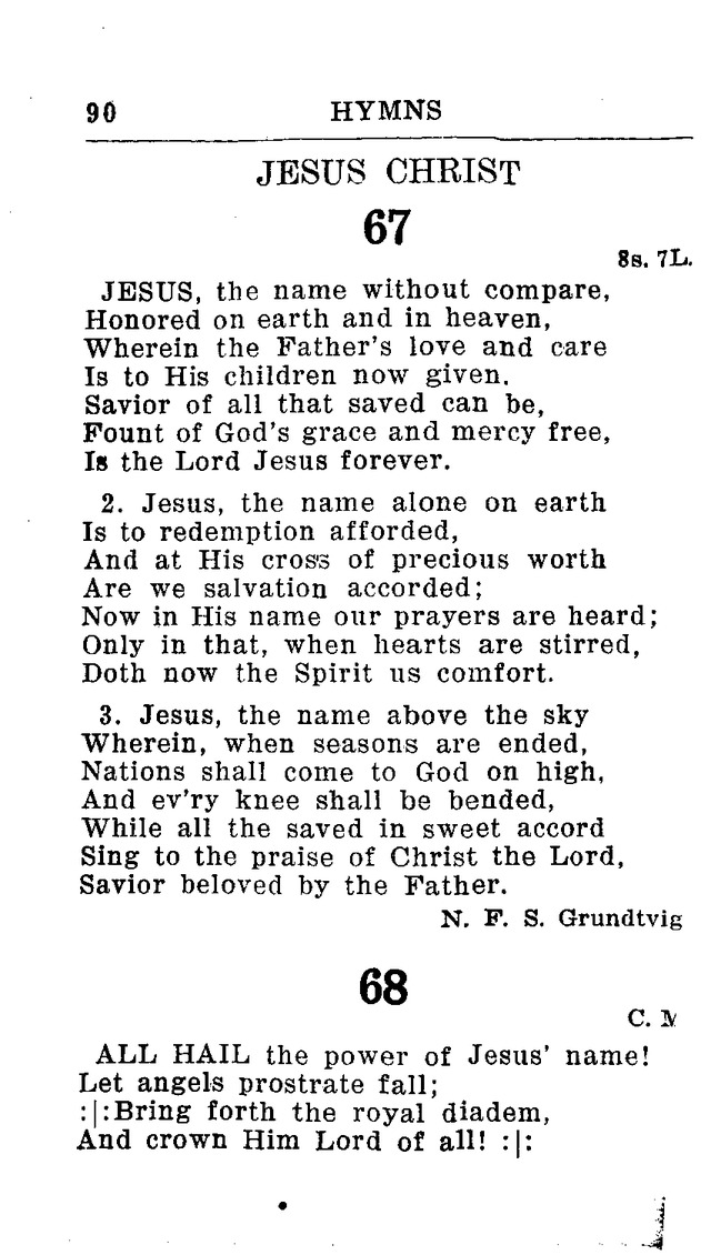 Hymnal for Church and Home (2nd ed.) page 90