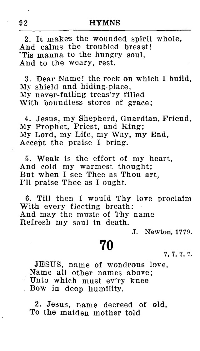 Hymnal for Church and Home (2nd ed.) page 92