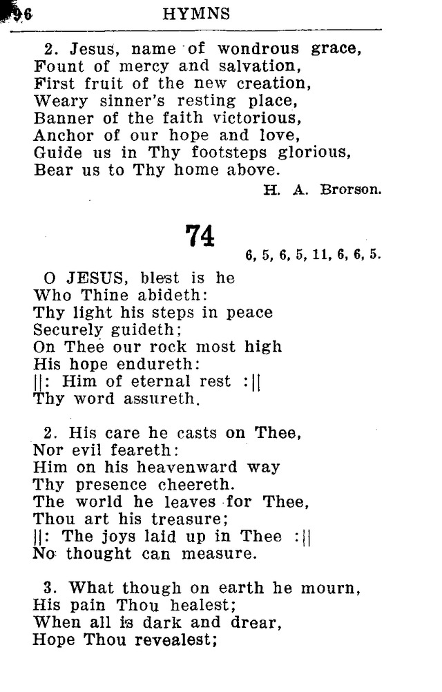 Hymnal for Church and Home (2nd ed.) page 96