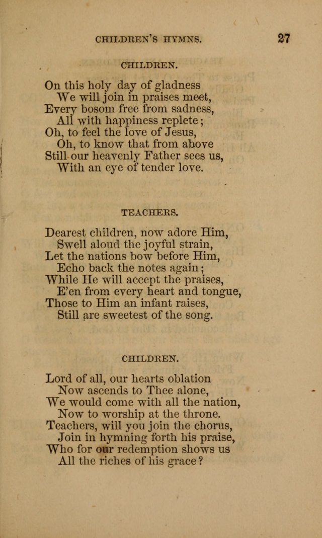 Hymns for First-Day Schools page 27