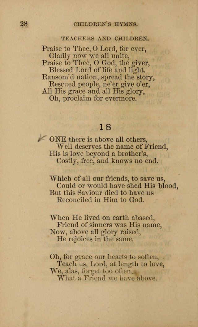 Hymns for First-Day Schools page 28