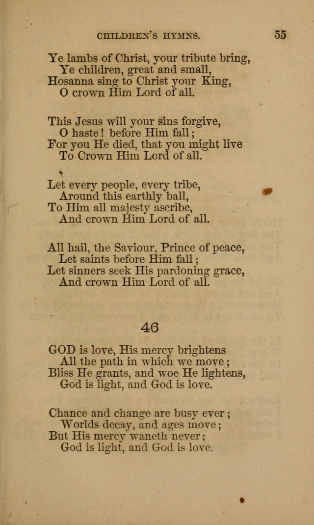 Hymns for First-Day Schools page 55