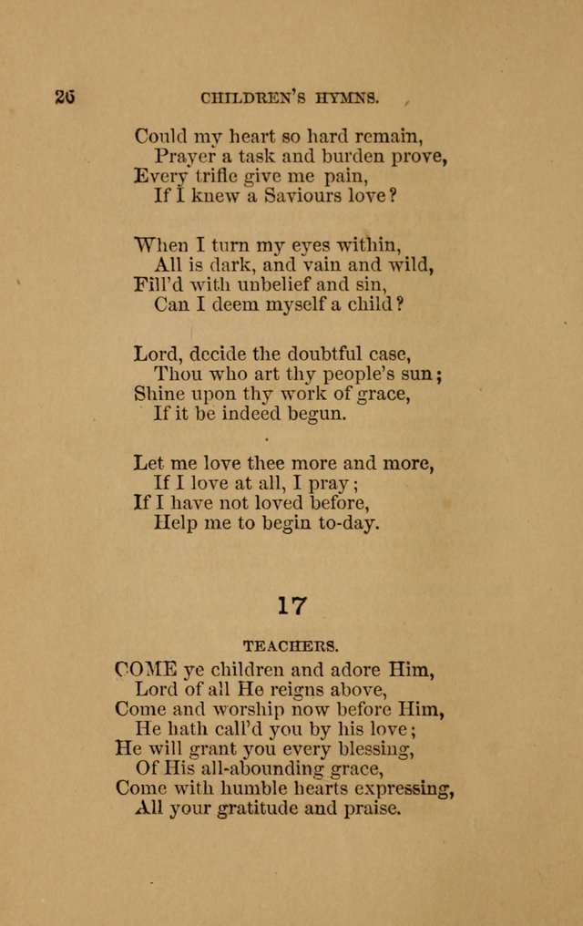Hymns for First-Day Schools (Rev. and Enl.) page 26