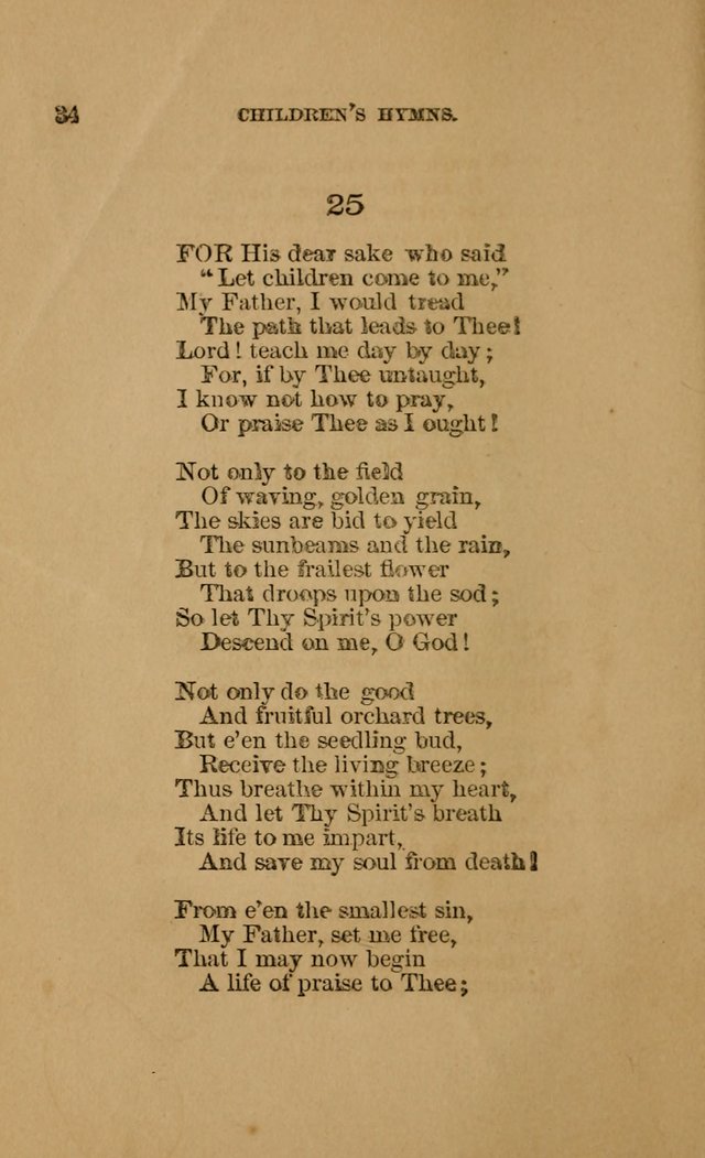 Hymns for First-Day Schools (Rev. and Enl.) page 34