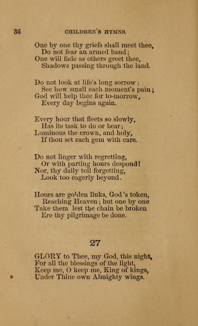 Hymns for First-Day Schools (Rev. and Enl.) page 36