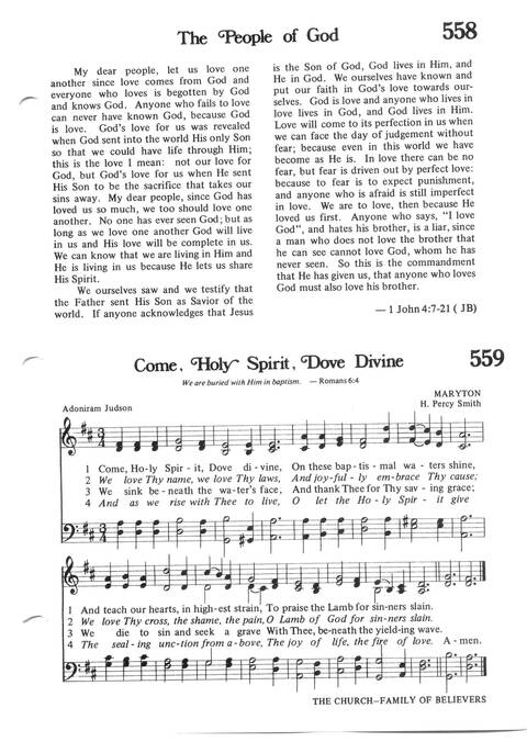 Hymns for the Family of God page 501