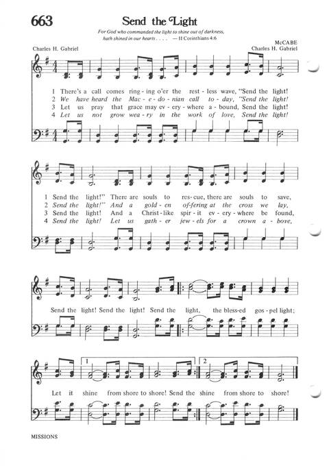 Hymns for the Family of God page 598