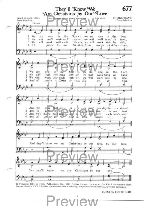 Hymns for the Family of God page 611