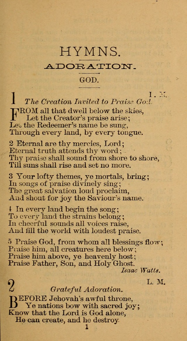 The Hymn Book of the Free Methodist Church page 1