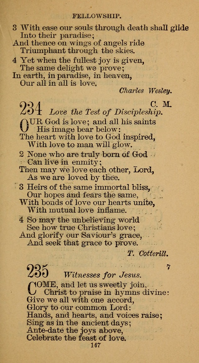 The Hymn Book of the Free Methodist Church page 149