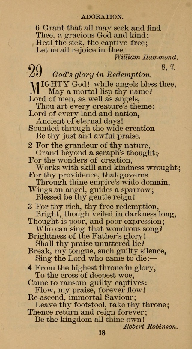 The Hymn Book of the Free Methodist Church page 18