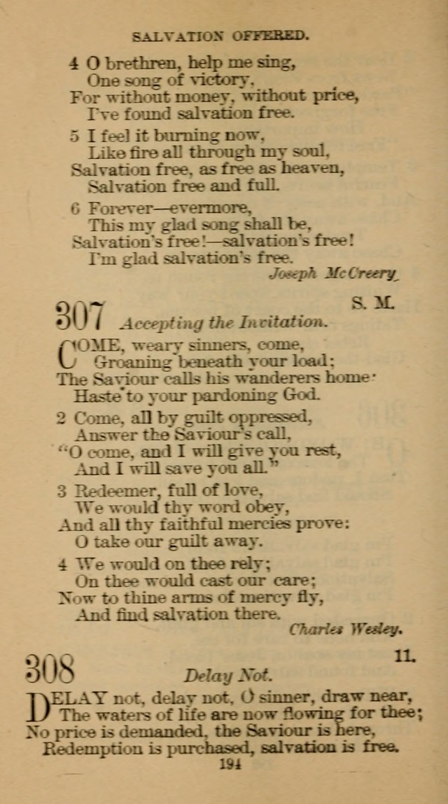 The Hymn Book of the Free Methodist Church page 196