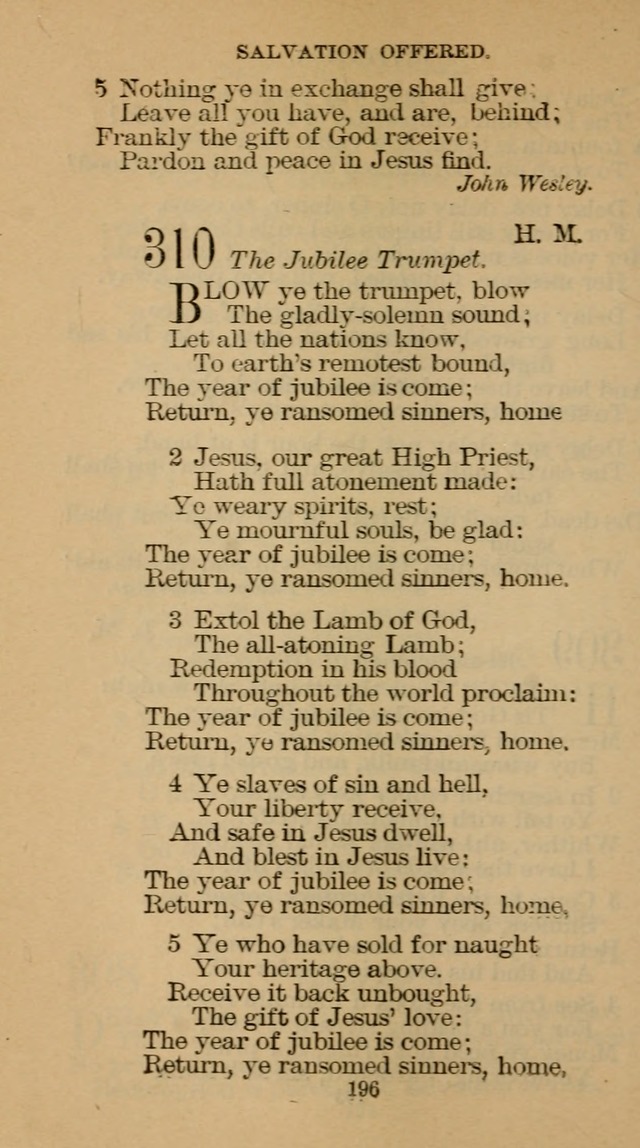 The Hymn Book of the Free Methodist Church page 198